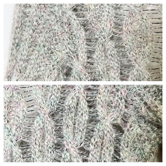 Urban Outfitters Kimchi Blue Mohair Alpace Blend Cardigan Sweater Size M Gray - Picture 8 of 8